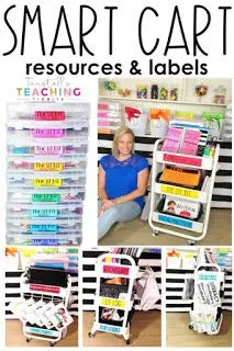 smart cart resources and labels from Tunstall's Teaching Tidbits