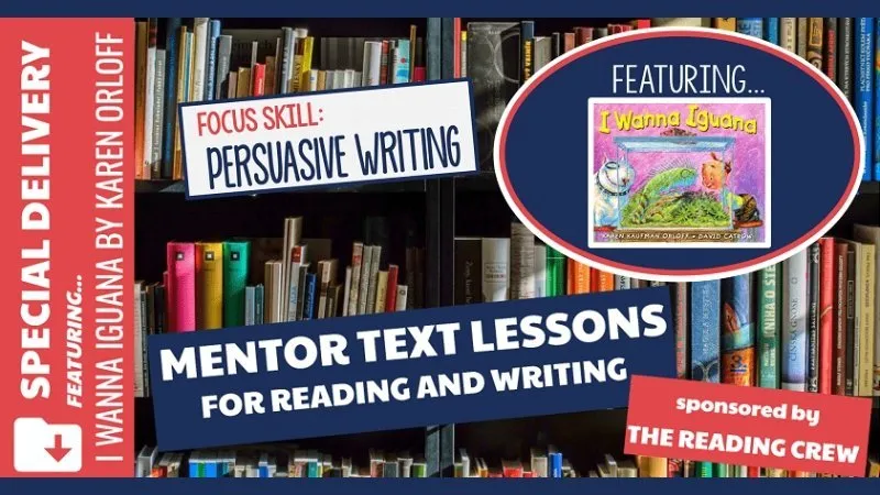 If you're looking for a great mentor text for persuasive writing, this post is just what you need. It features the book, I Wanna Iguana and step by step directions.