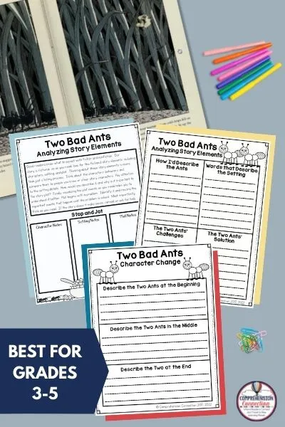 Two Bad Ants has to be one of the best mentor texts for upper elementary students. If you're a classroom teacher, having grab and go lessons that will not fail are a MUST! In this post, I'll give you a sneak peek at a resource bundle I've put together to go with Two Bad Ants. Your students will enjoy it. I promise!