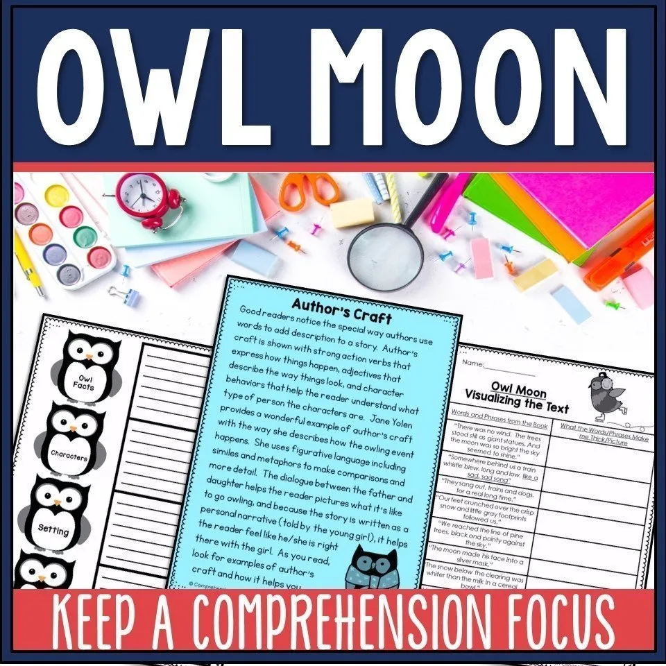 Owl Moon teaching unit by comprehension connection