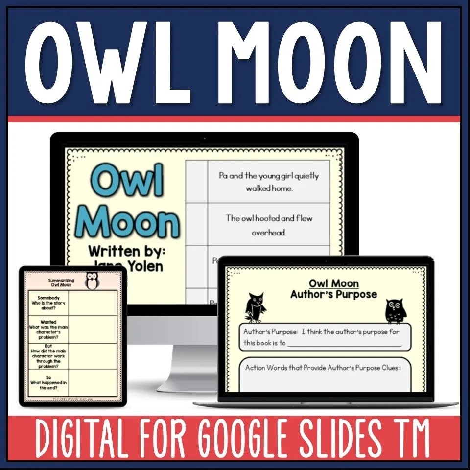 Owl Moon teaching unit by comprehension connection