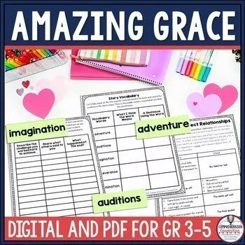 Amazing Grace by Mary Hoffman Lessons Activities and Writing Digital and PDF