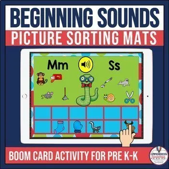 Beginning Sounds Sorting Mats Boom Cards