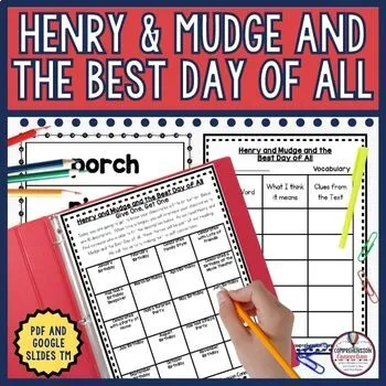 Henry and Mudge and the Best Day of All by Cynthia Rylant Activities and Lessons