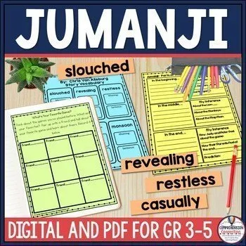 Jumanji by Chris VanAllsburg Reading and Writing Activities