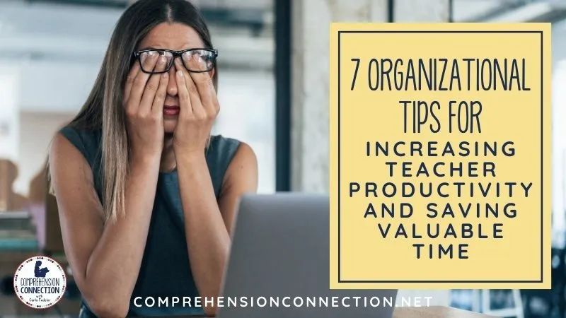 Teachers have so little time during the school day, and yet taking work home every night sure gets old. My blogging friends and I have come together to give you our best tips for increasing teacher productivity and saving your valuable time.